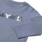 Younger Boys Blue Logo Long Sleeve Top, 5, hi-res