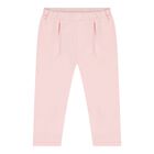 Baby Girls White & Pink Tracksuit Set ( 3 Piece ), 1, hi-res