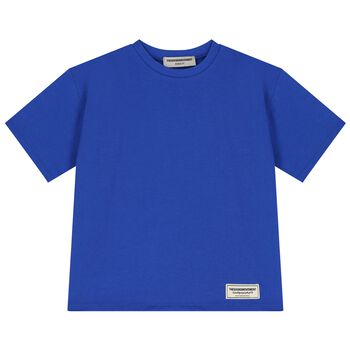Blue Logo Oversized T- Shirt