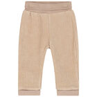 Ivory & Beige Faux Fur 3 Piece Tracksuit, 1, hi-res
