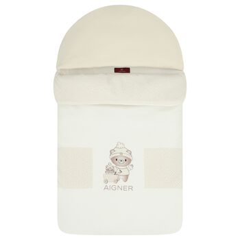 مدس اطفال بشعار تيدى بير باللون العاجى والبيج