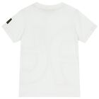 Boys White Logo T-Shirt, 1, hi-res