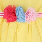 Girls Yellow Sleeveless Dress, 1, hi-res