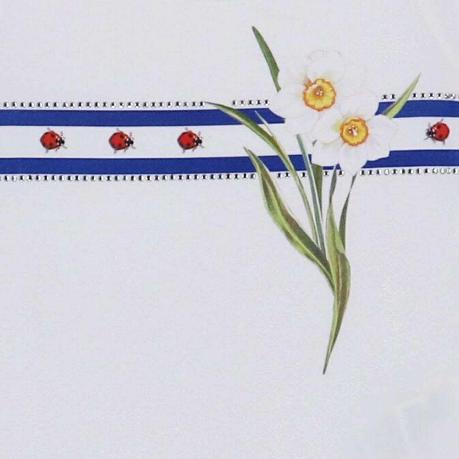 تيشيرت فلورا قطن باللون الابيض للبنات , 1, hi-res