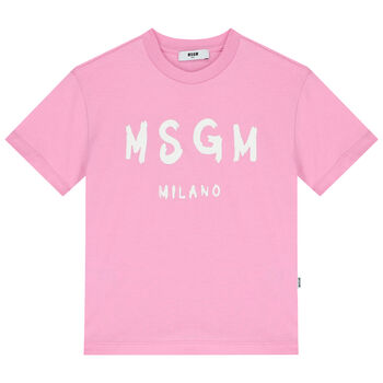 Pink & White Logo T-Shirt