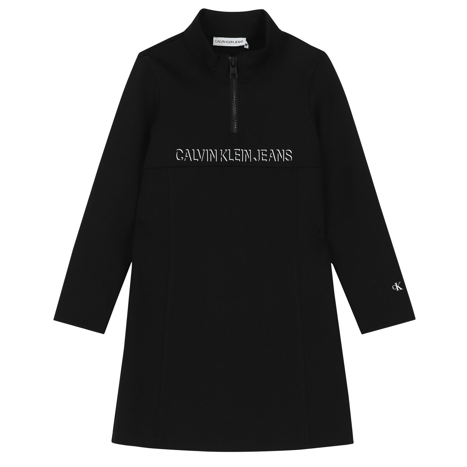 فستان بالشعار باللون الأسود , 1, hi-res image number null