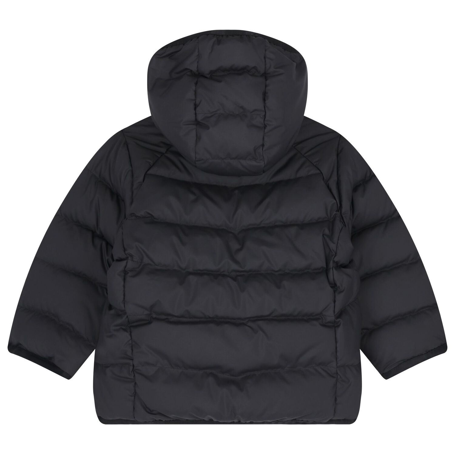 Younger Black Logo Puffer Jacket, 1, hi-res