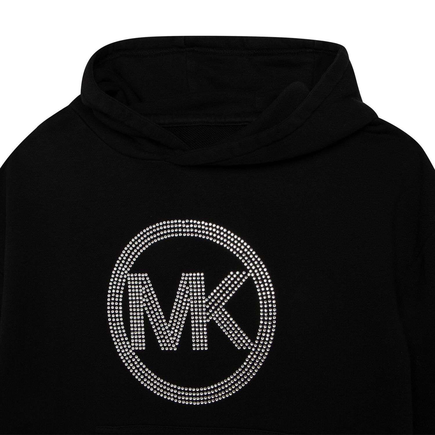 Girls Black Logo Hooded Dress, 1, hi-res image number null