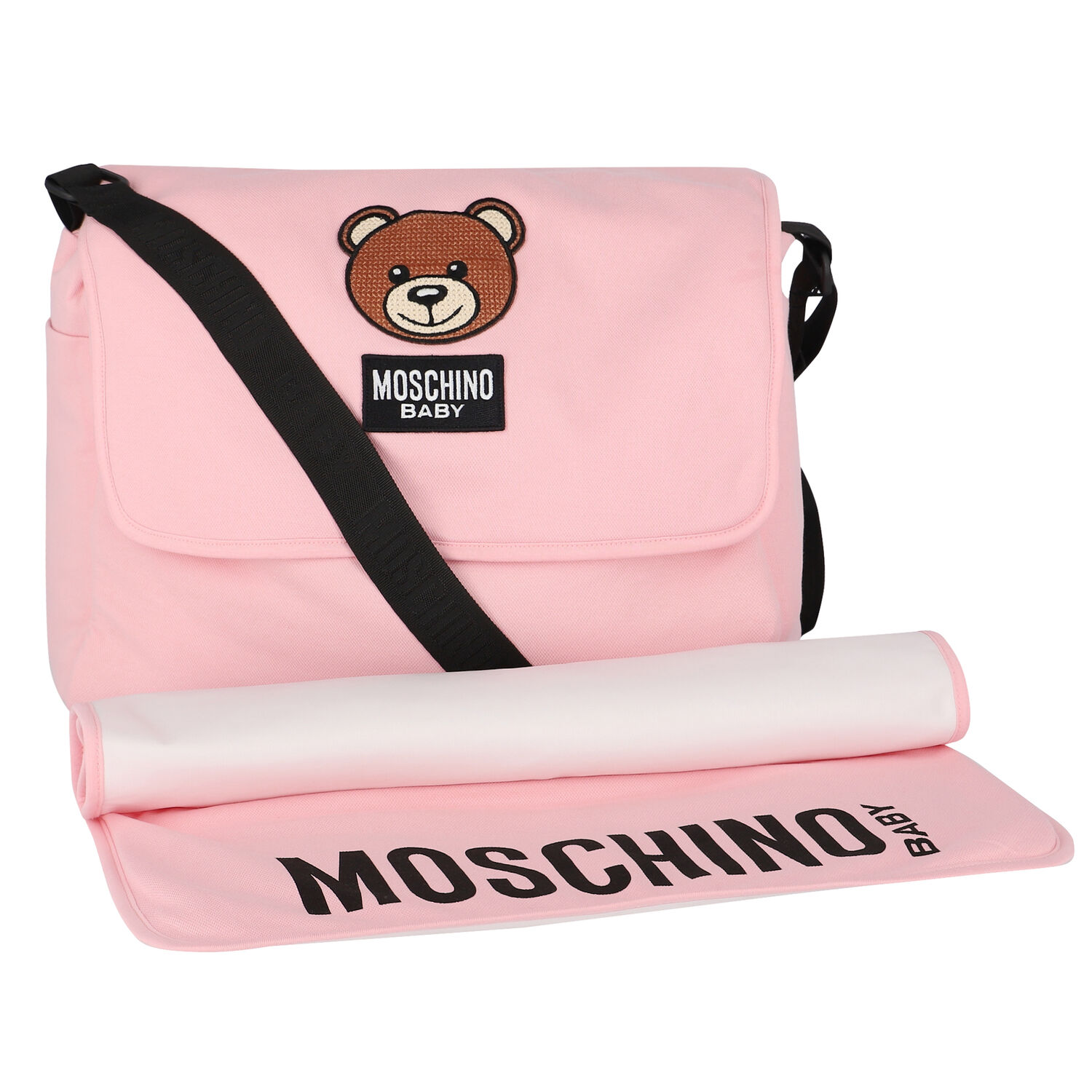 Pink Teddy Logo Baby Changing Bag, 2, hi-res image number null