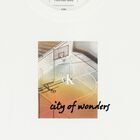 تيشيرت أولاد بالشعار باللون الأبيض , 1, hi-res