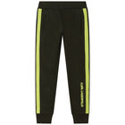 بنطلون رياضى بالشعار باللون الاسود للاولاد, 1, hi-res