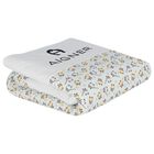 بطانية بشعار دب تيدي باللون أزرق وأبيض للأولاد , 1, hi-res