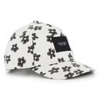 Girls White Flower Cap, 1, hi-res