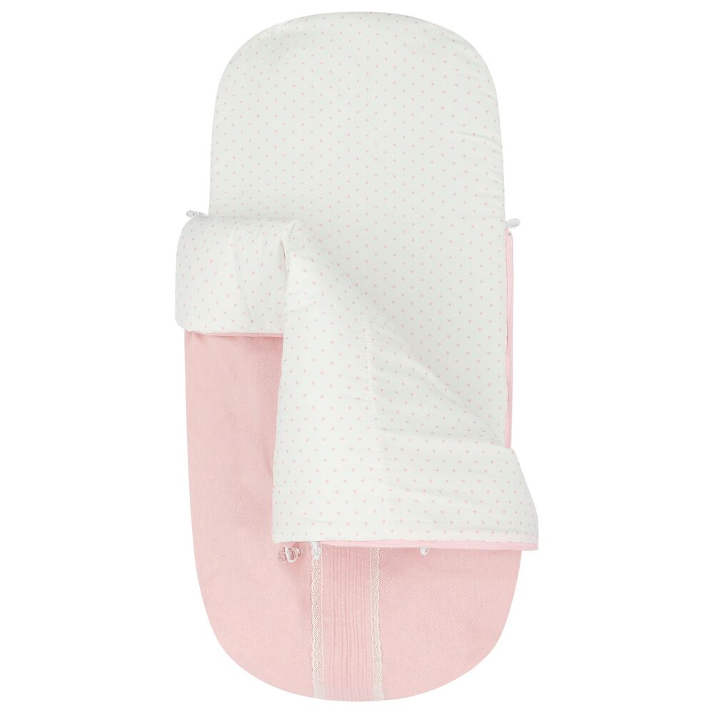 Uzturre Girls Pink & White Stars Baby Pram Nest Junior Couture UAE