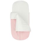 Girls Pink & White Stars Baby Pram Nest, 1, hi-res