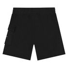 Younger Boys Green & Black Logo Shorts Set, 1, hi-res