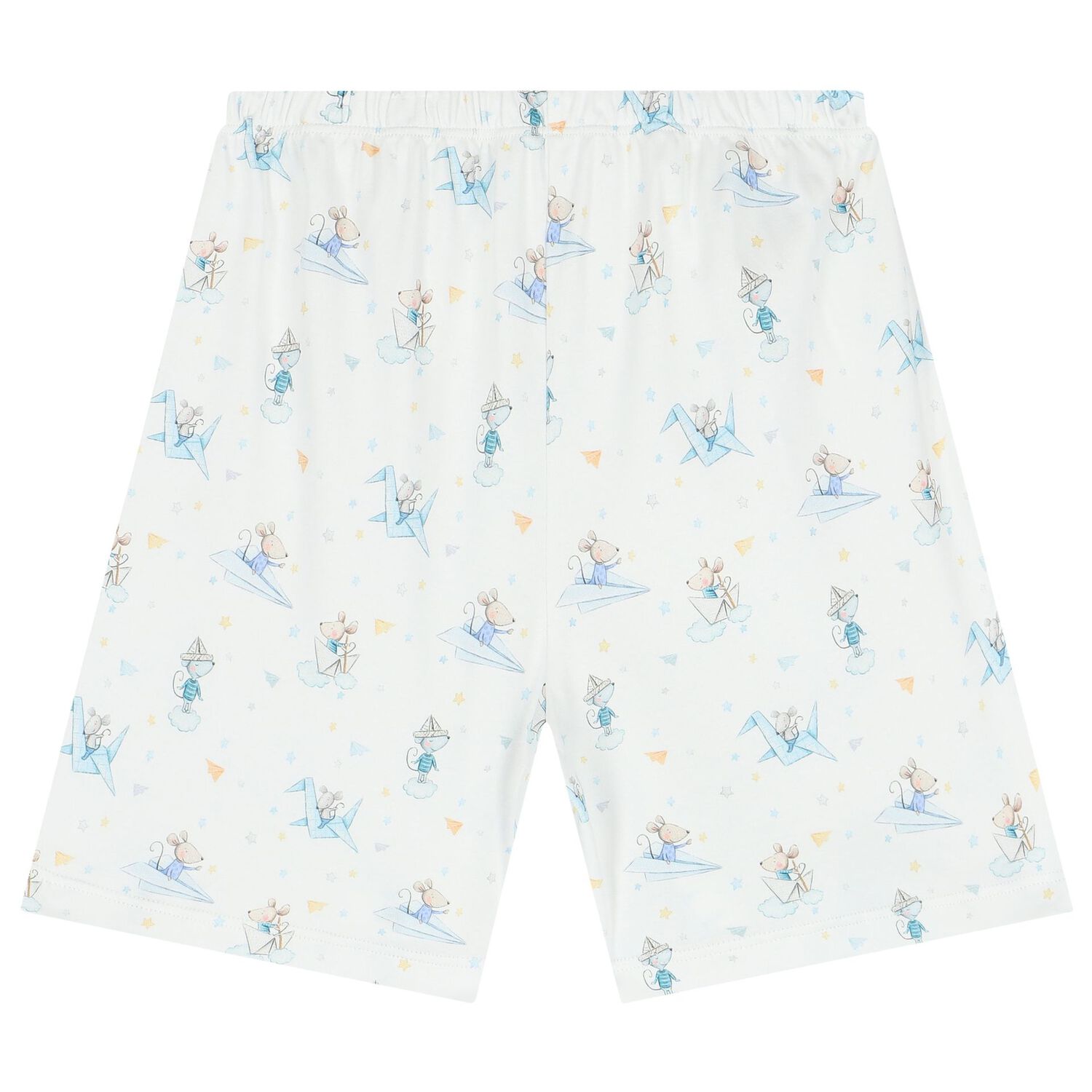 Boys White Cute Mouse Pyjamas, 1, hi-res image number null