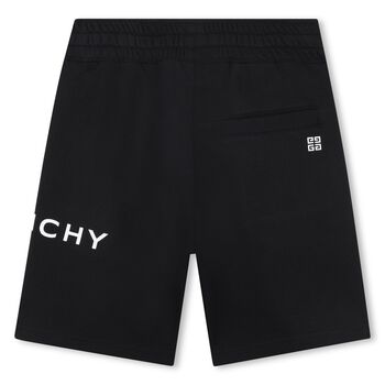 Boys Black Logo Shorts