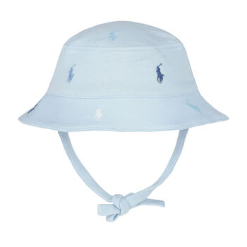 Baby Boys Blue Logo Sun Hat