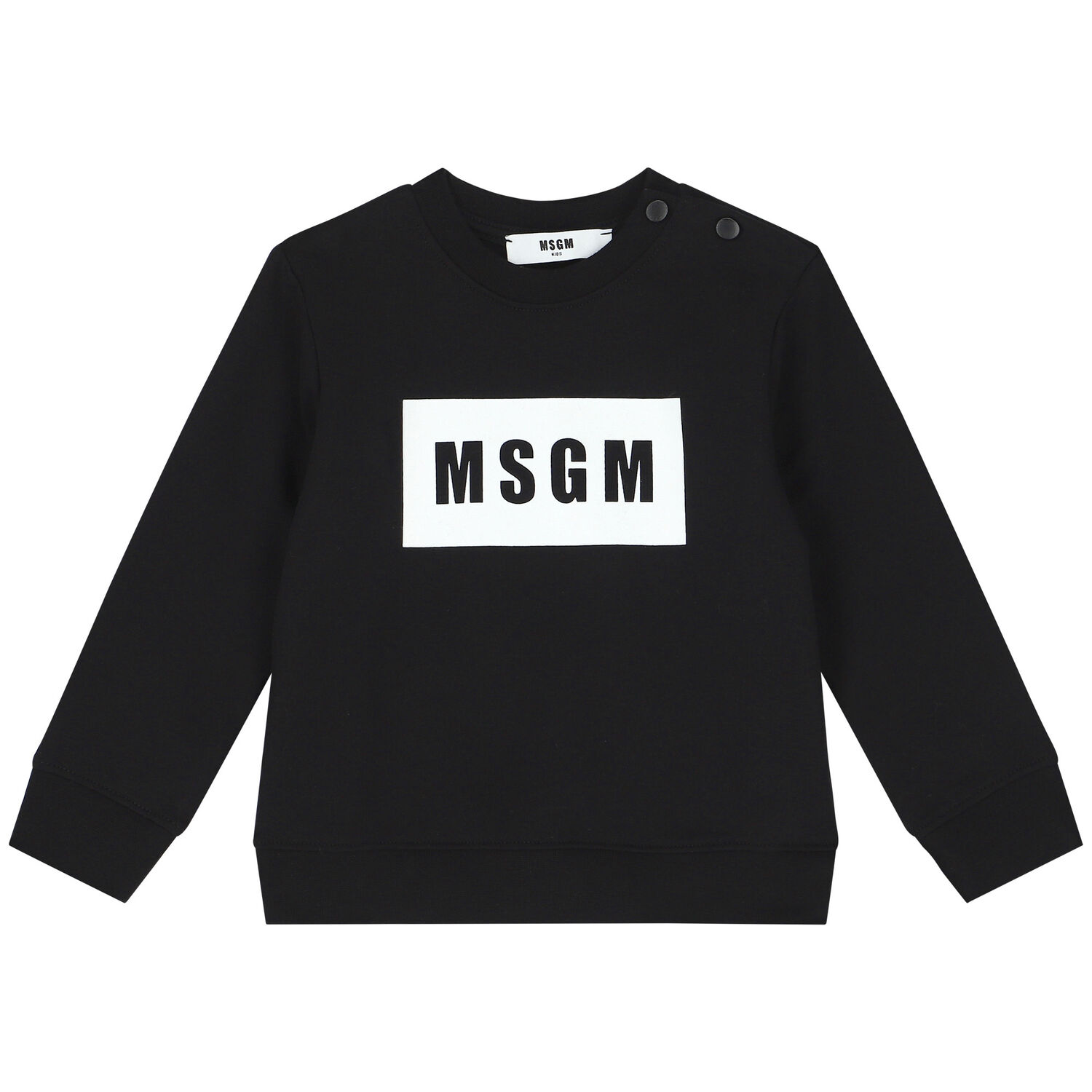 بدلة رياضية بالشعار باللون الاسود والابيض, 1, hi-res