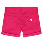 Girls Pink Core Shorts, 1, hi-res