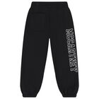 Girls Black Logo Joggers, 2, hi-res