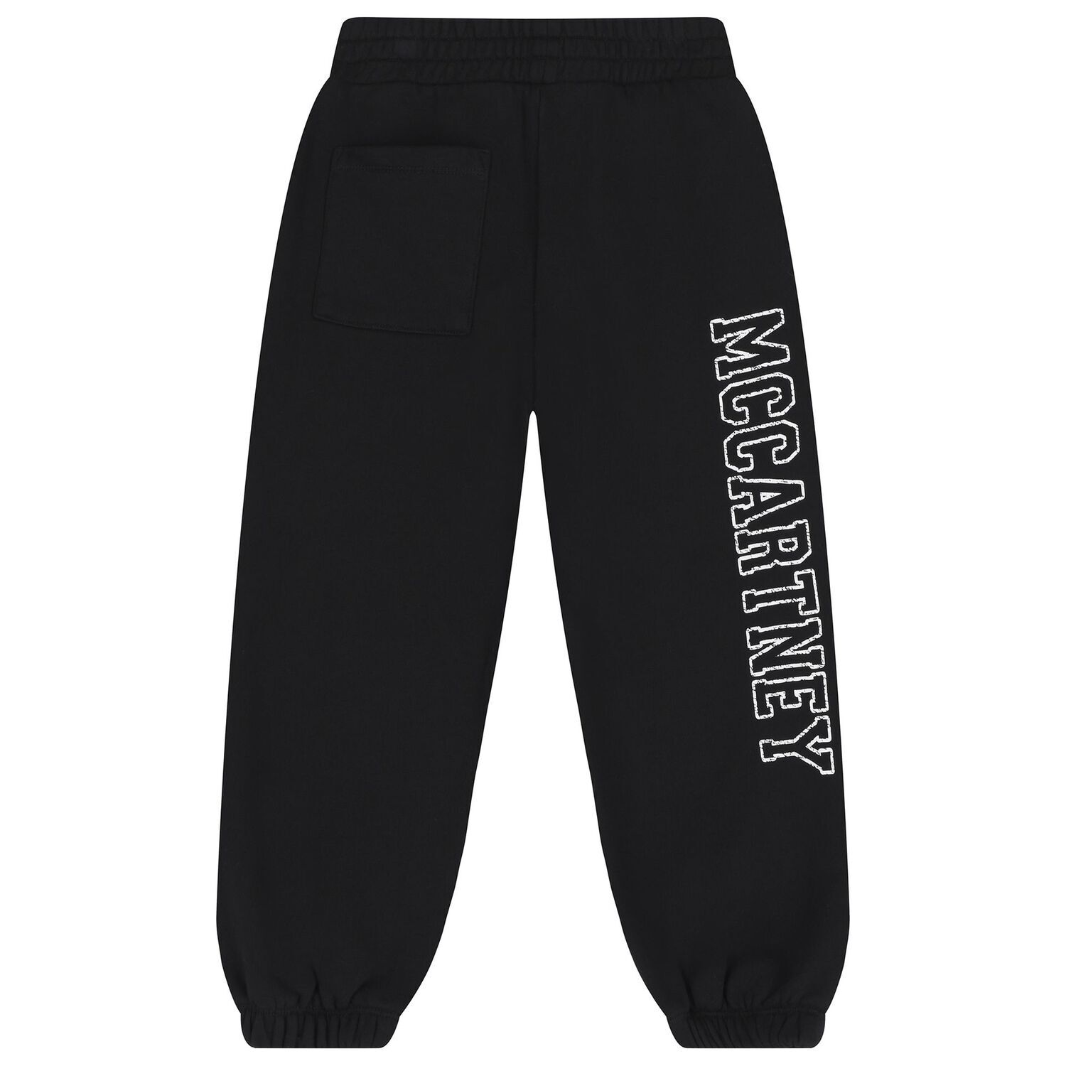 Girls Black Logo Joggers, 2, hi-res