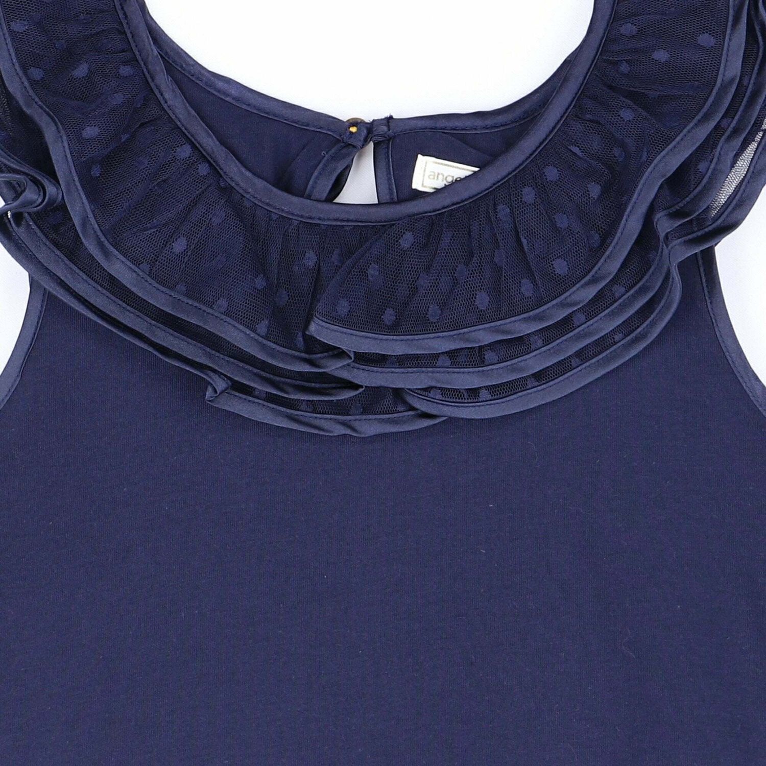 Girls White Cotton Top, 1, hi-res image number null