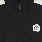 Girls Black Logo Zip Up Top, 1, hi-res