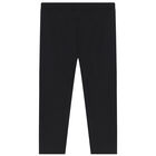 Black Teddy Bear Logo Trousers, 1, hi-res