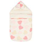  مدس بطبعة قلوب باللون العاجي والبيج للفتيات الصغيرات, 1, hi-res