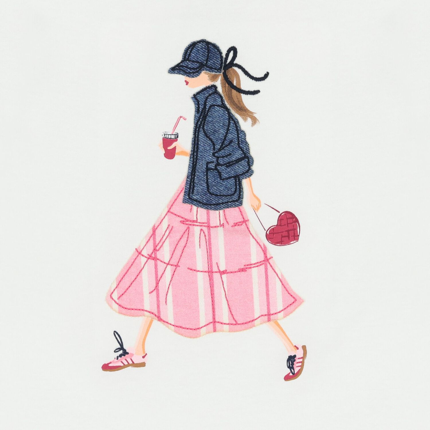 Girls White T-Shirt, 1, hi-res