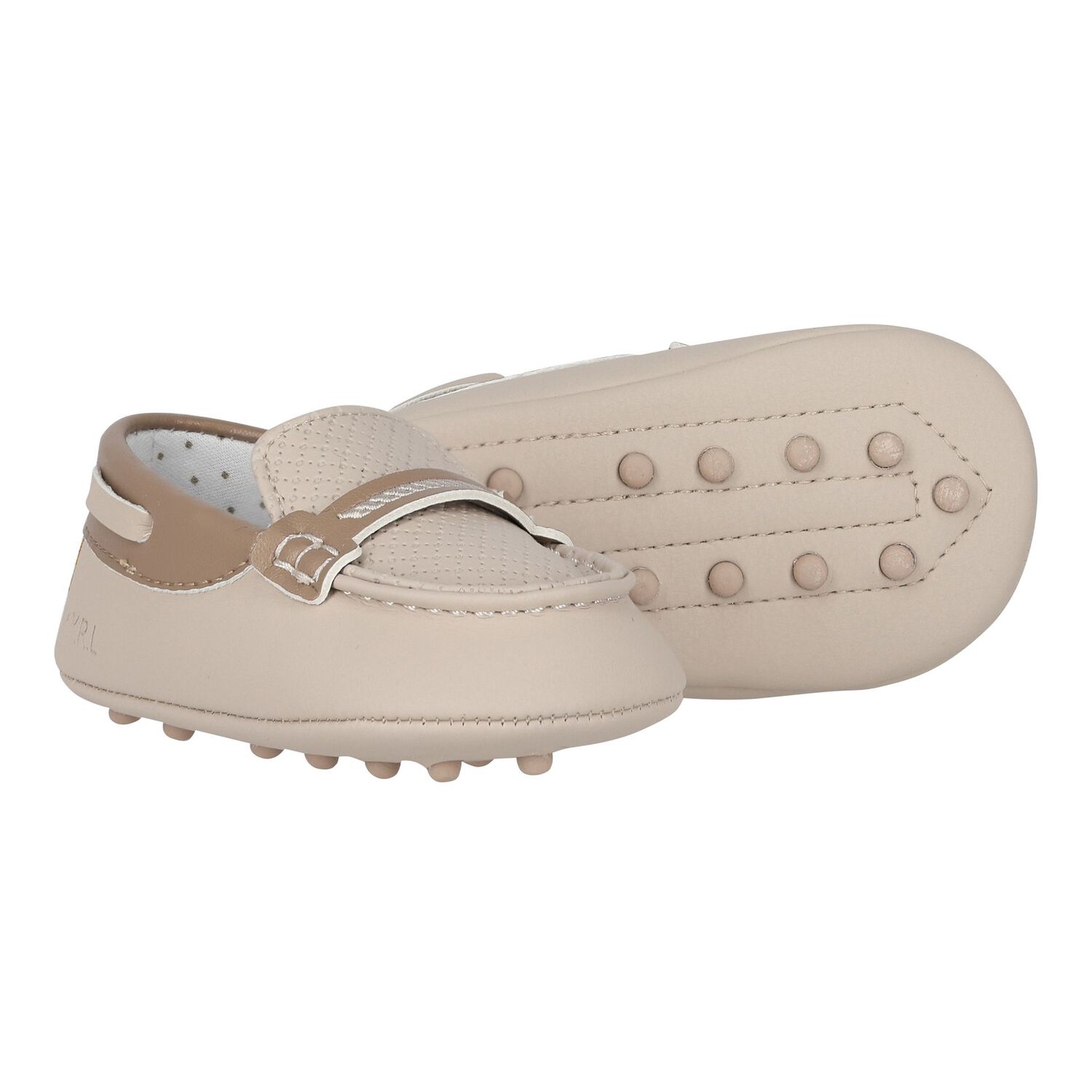 Baby Boys Beige Moccasins, 1, hi-res image number null