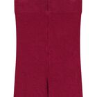 Girls Burgundy Knitted Tights, 1, hi-res