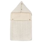 Beige Cable Knit Baby Nest, 1, hi-res