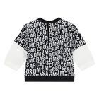 Younger Boys Black Logo Tracksuit, 1, hi-res