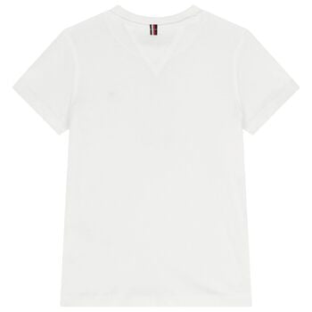 Boys White Logo T-Shirt
