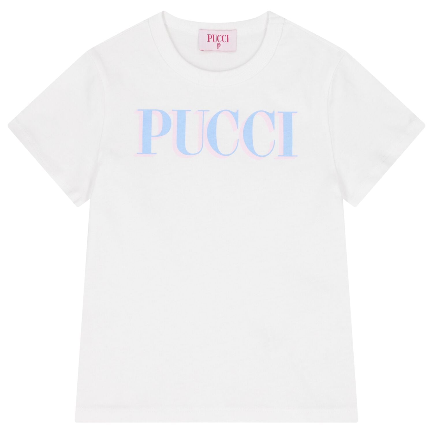 Girls White Logo T-Shirt, 1, hi-res