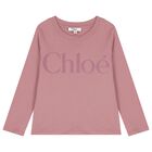 Girls Mini Me Pink Long Sleeve Top, 2, hi-res