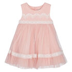 Baby Girls Pink Tulle Dress Set, 1, hi-res