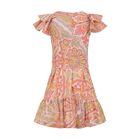 Girls Pink Floral Paisley Dress , 1, hi-res