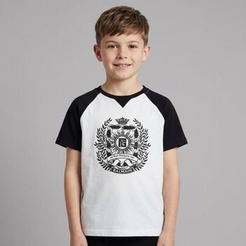 Boys Black & White Logo T-Shirt       