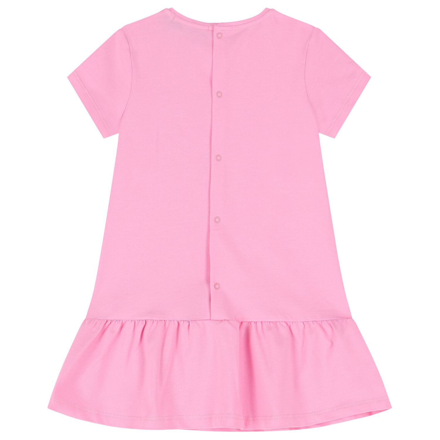 فستان بنات بالشعار وطبعة حقيبة باللون الوردى, 2, hi-res image number null