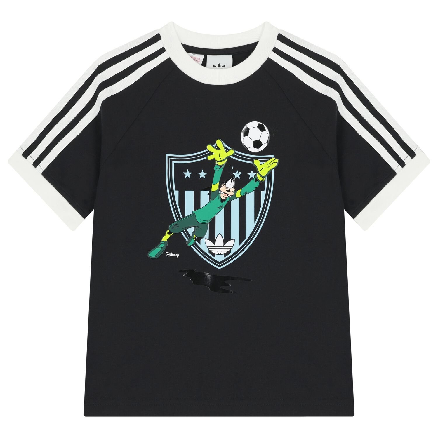 Boys Black Disney Logo T-Shirt, 2, hi-res