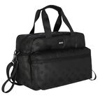 Black Logo Baby Changing Bag, 1, hi-res
