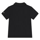 شيرت بولو للأولاد بالشعار باللون الأبيض والأسود, 1, hi-res