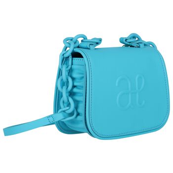 Girls Blue Logo Handbag
