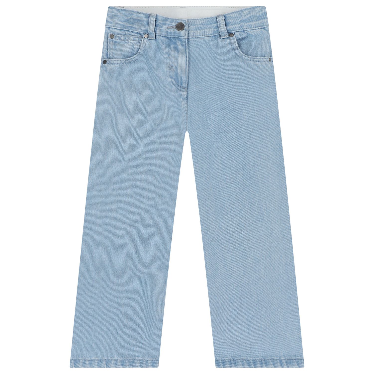 بنطلون جينز للبنات باللون الازرق , 1, hi-res