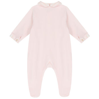 Baby Girls Pink Bear Babygrow