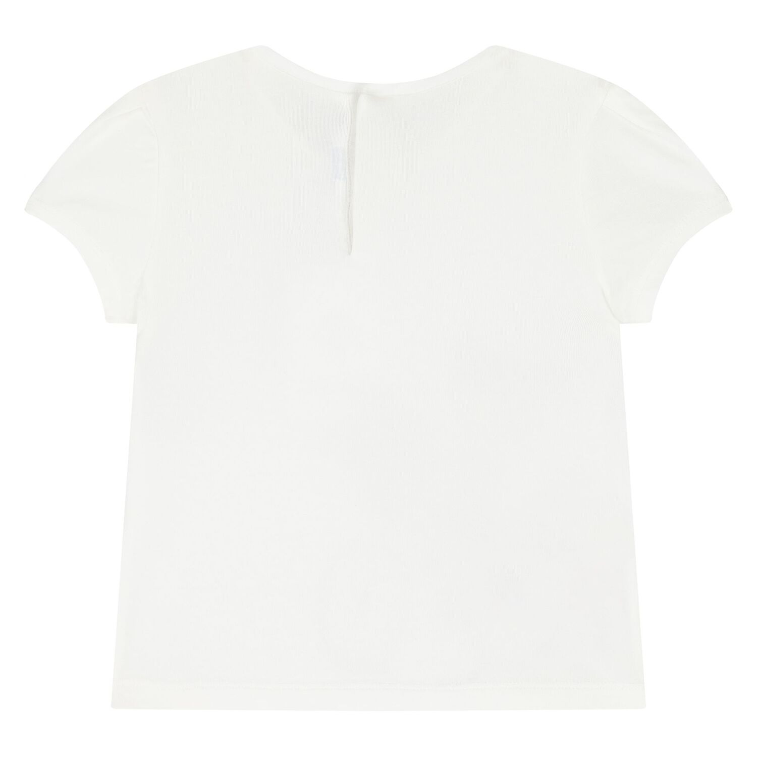 طقم تيشيرت ورابطه رأس بنات باللون الابيض, 1, hi-res image number null